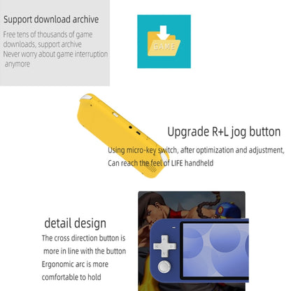 Nostalgic Street Fighter FC Handheld Video Game Console(Yellow) by bashfashion