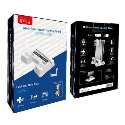 Iplay HBP-351 For Sony PS5 Digital Version Host Cooling Base Bracket Multifunctional Handle Charging Stand(Black) by iplay