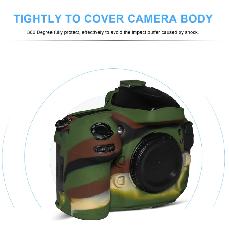 Pixel P001 For Nikon D800 / D800E Camera Silicone Protector Case(Jungle Camouflage) by Pixel