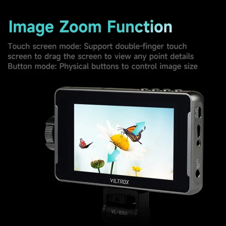 VILTROX DC550 Touch Model 5.5 Inch Camera Studio Monitors 4K HDMI 3D LUT Director Monitor by VILTROX
