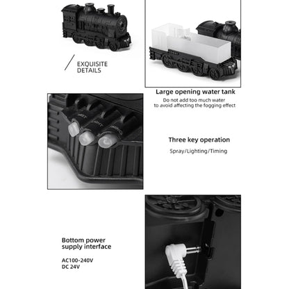 300ml Small Train Essential Oil Diffuser Humidifier With Remote Control US Plug by bashfashion