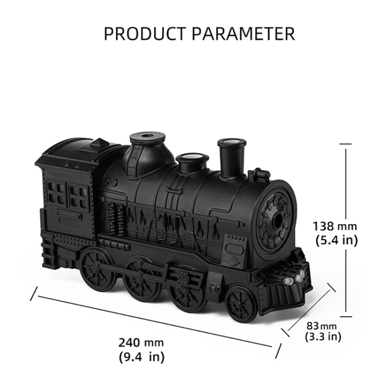 300ml Small Train Essential Oil Diffuser Humidifier With Remote Control UK Plug by bashfashion