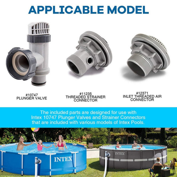 2pcs 10745 For Intex Pool Plunger Valves O-Ring Rubber 25076RP Washer Ring Kit by bashfashion