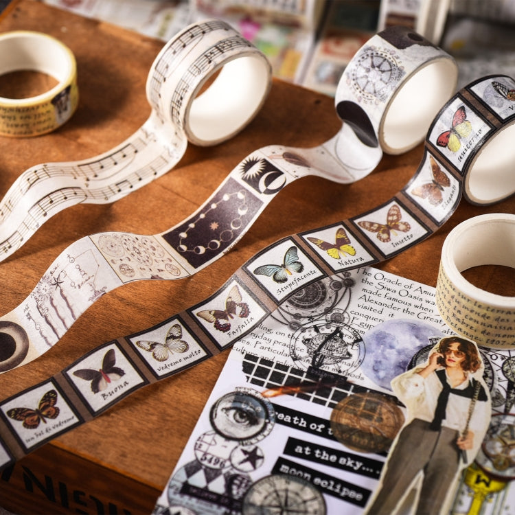 18rolls /Box Nostalgic Memory Washi Tape Set Retro Style DIY Scrapbook Stickers, Style: World Travele by bashfashion