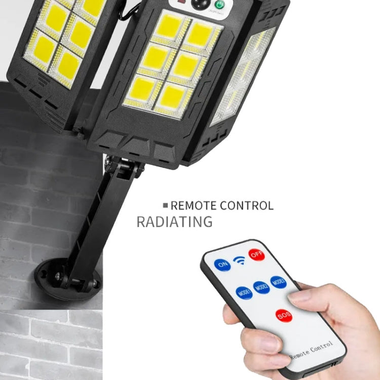 E-SMARTER W796-9 Solar Induction Courtyard Wall Light Smart Outdoor Lamp With Remote Control by E-SMARTER