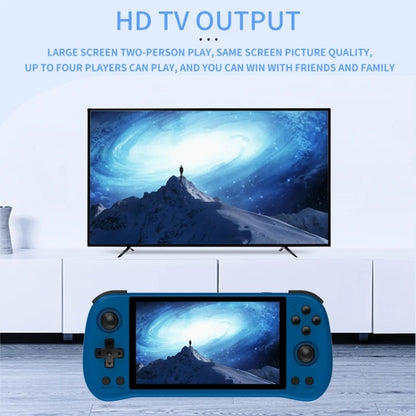POWKIDDY X55 Game Console 5.5 Inch 1280 X 720 IPS Screen RK3566 Linux System Open-Source Retro Video Player 16GB+64GB(Blue) by POWKIDDY