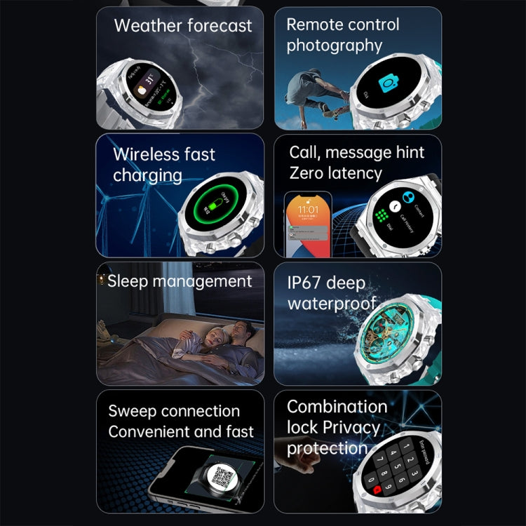 WS-37 1.43-Inch AMOLED IP67 Waterproof Health Monitoring Bluetooth Call Smart Watch(Orange) by bashfashion