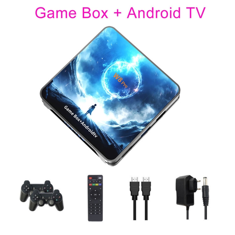 W8PRO 64G Dual System HD Wireless Joystick Retro Gaming Console With 36000+ Games EU Plug by bashfashion