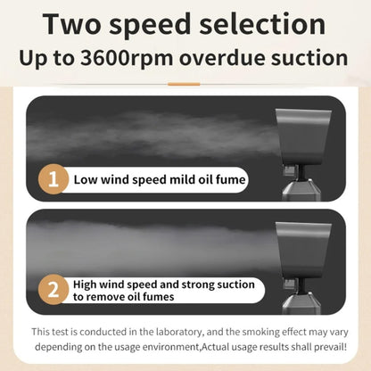 Desktop Range Hood Barbecue Small Movable Liftable Extractor Hood 2 Wind Speeds Adjust US Plug by bashfashion