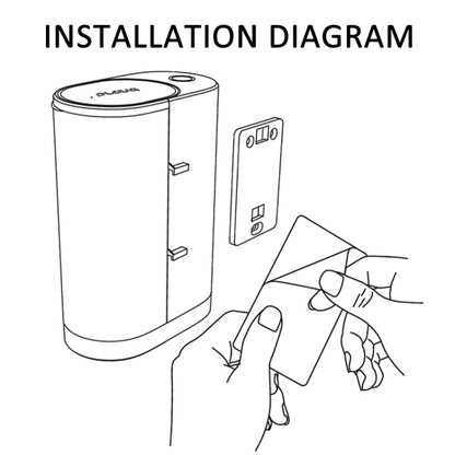 600ml Automatic Mouthwash Dispenser 4 Levels Quantitative with 2 Cups(Navy Blue) by bashfashion