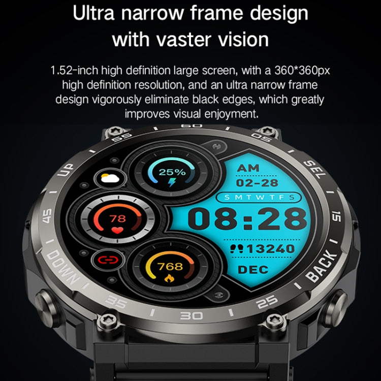 Bluetooth Talk Outdoor Pedometer Exercise Heart Rate Sleep Monitoring Smart Watch(Silver) by bashfashion