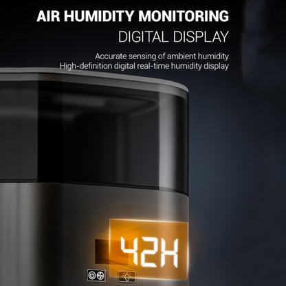 JSQ-58 1.1L large Capacity Digital Display Flame Atomization Humidifier, Color: Rose Gold(US Plug) by bashfashion