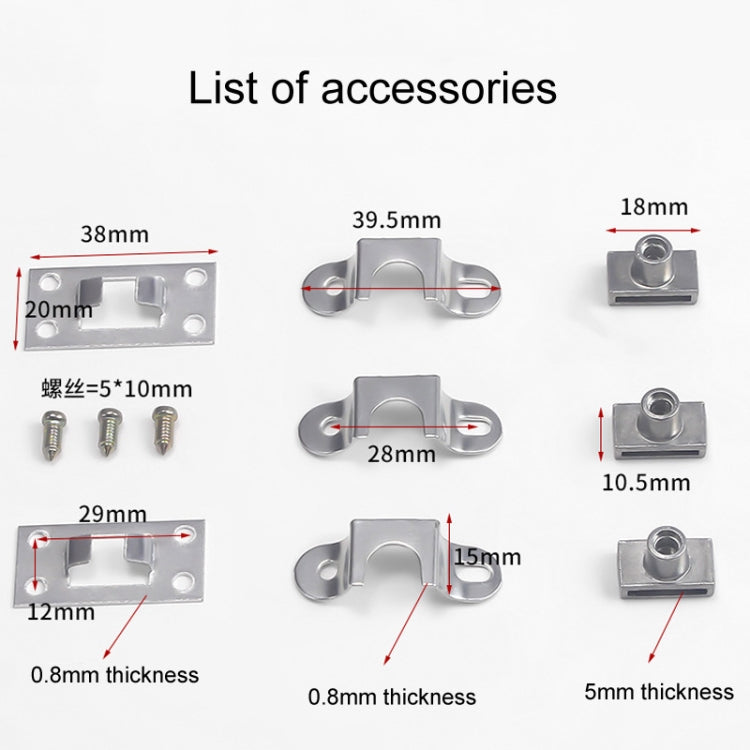 Home Office Desk Drawer Triple Connect File Cabinet Lock, Style: Front Black by bashfashion