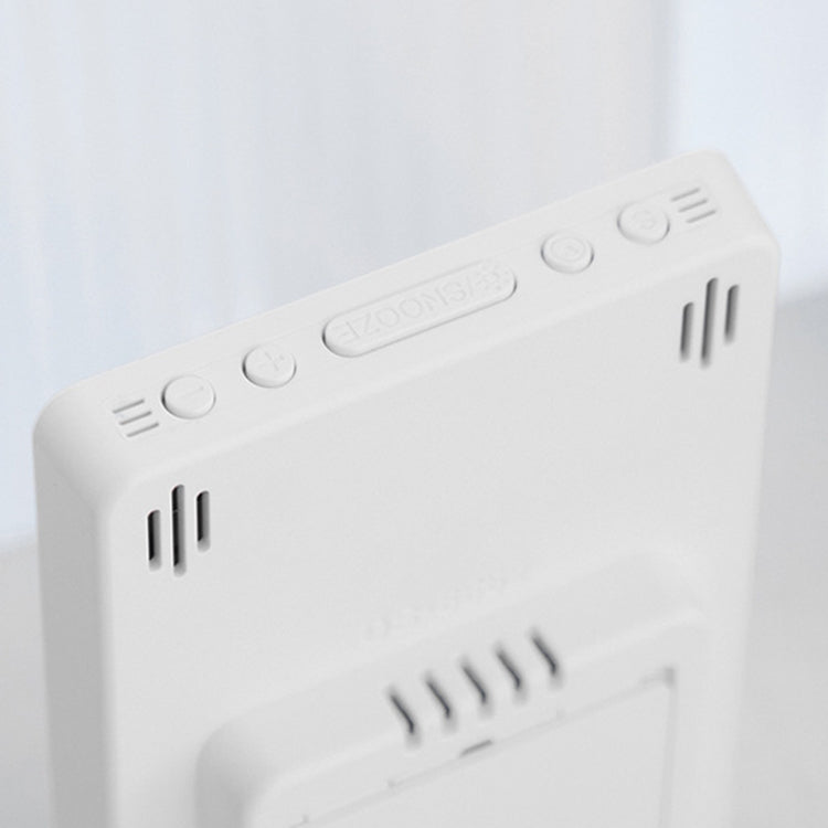 Multifunctional Temperature / Humidity Display Electronic Alarm Clock, Color: Three-color Black by bashfashion