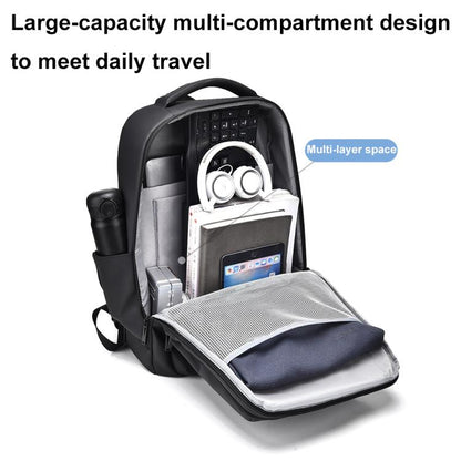 OUMANTU 2103 Large Capacity Multi-Compartment Waterproof Laptop Backpack With USB Port(Gray) by OUMANTU
