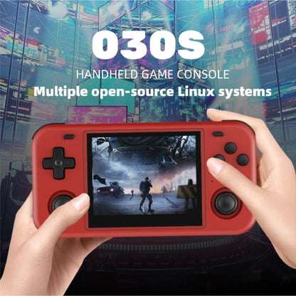 O30S 3.5-inch IPS Screen Open Source Handheld Game Console Linux System, Memory: 128G(Black) by bashfashion