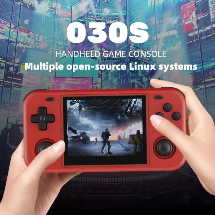 O30S 3.5-inch IPS Screen Open Source Handheld Game Console Linux System, Memory: 64G(White) by bashfashion