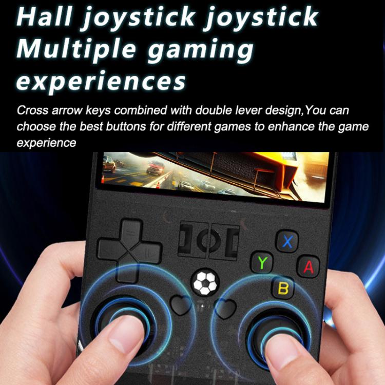 Portable Open Source GBA/FC Arcade Handheld Game Console, Size: 128G(Transparent Black) by bashfashion