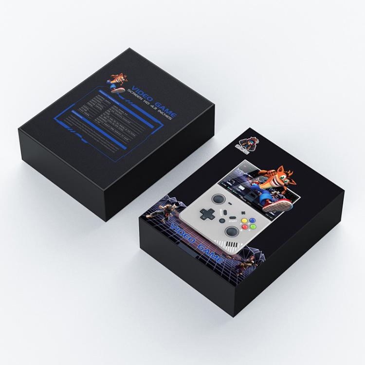 R43 Pro Handheld Game Console 4K HD 4.3-Inch Screen Home Portable Video Game Player, Spec: Translucent Black 128G by bashfashion