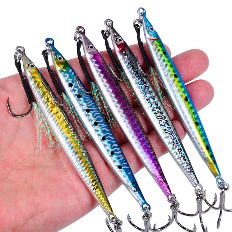 35G PROBEROS LF151 Long-Distance Casting Sinking Lure 3D Fast-Draw Sea Fishing Mackerel Hook(C) by PROBEROS