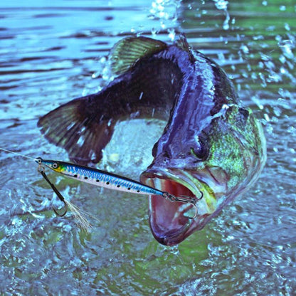 28G PROBEROS LF151 Long-Distance Casting Sinking Lure 3D Fast-Draw Sea Fishing Mackerel Hook(C) by PROBEROS