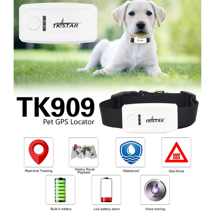 TK-909 GPS / GPRS / GSM Pet Locator Pet Collar Real-time Tracking Device by bashfashion